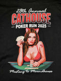 2025 Cathouse Poker Run T-Shirt - Black
