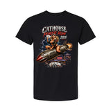 2026 Cathouse Poker Run Short Sleeve T-Shirt - Black