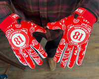 81 Support Reno Gloves - Red Bandana