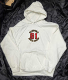 *NEW - Support 81 Wings and Roses Women's Hoodie - White