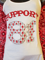 81 Support - Skulls - Women's Tank Top - White