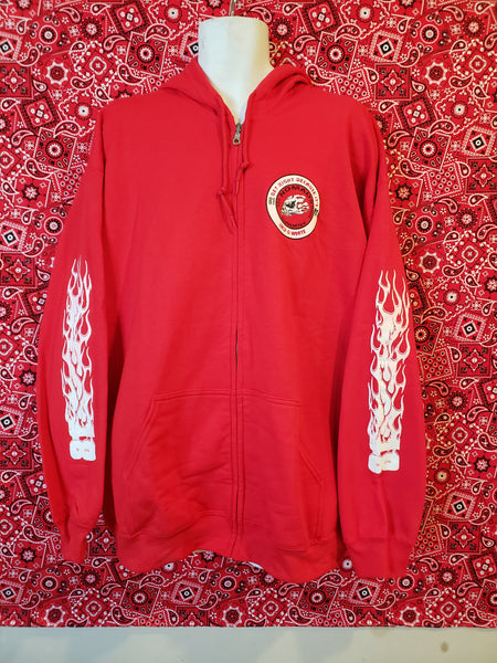 Get Right Zip Up Hoodie - Red