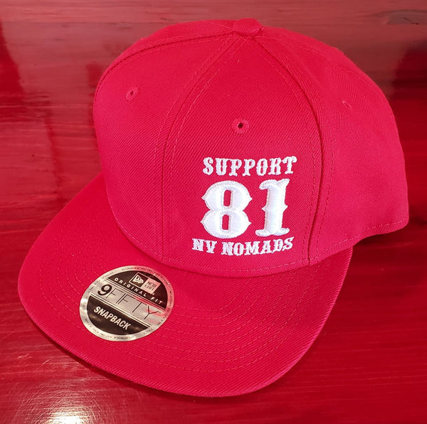 Cap - 81 Support - Red w/ White 81