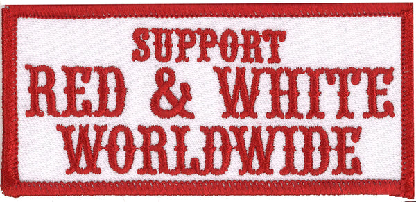 Patch - Support Red & White WORLDWIDE
