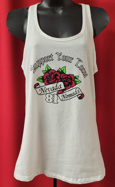 81 Support - Tattoo Rose - Women's Tank Top - White