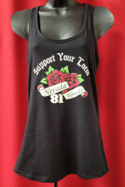 81 Support - Tattoo Rose - Women's Tank Top - Black